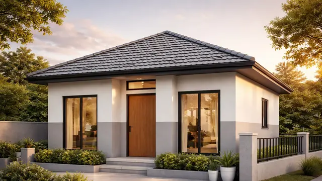 Inspirasi Rumah Minimalis Atap Limasan Modern Tampak Depan