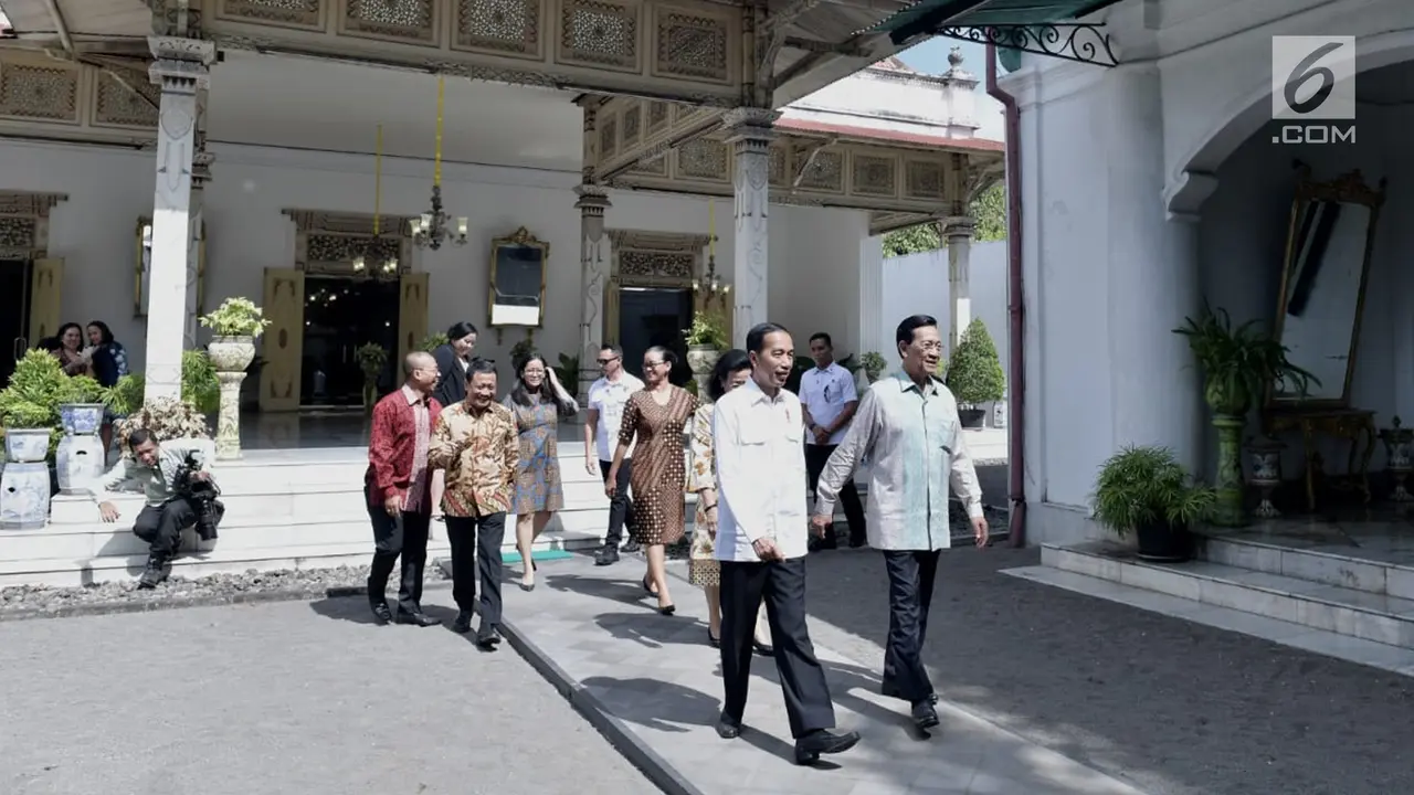 Jokowi Silaturahmi ke Keraton Jogja
