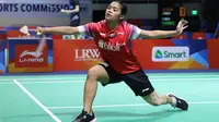 Penampilan tunggal putri Gregoria Mariska Tunjung pada Kejuaraan Bulutangkis Asia Beregu 2020, Selasa (12/2/2020). (PBSI)