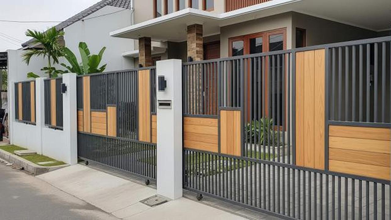 10 Inspirasi Pagar Rumah Anti Maling Berbahan Hollow Galvanis Kuat untuk Hunian Minimalis