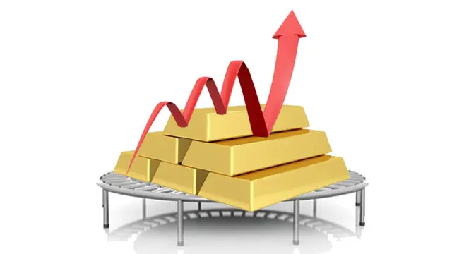 Ilustrasi Harga Emas Naik 1