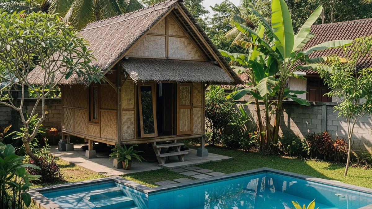 9 Contoh Rumah di Kampung Tapi Punya Kolam Renang Mini, Hunian Asri dan Modern