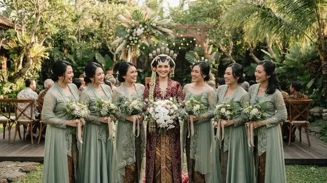 Warna Bridesmaid Hijau Sage