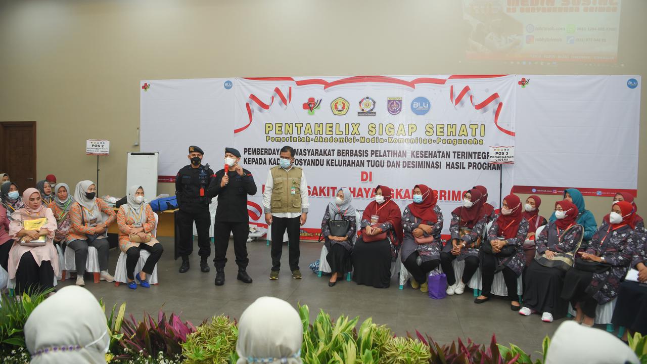 RS Bhayangkara Brimob Polri bersama UPN Veteran menggelar pelatihan kepada 350 kader posyandu untuk mengatasi masalah stunting
