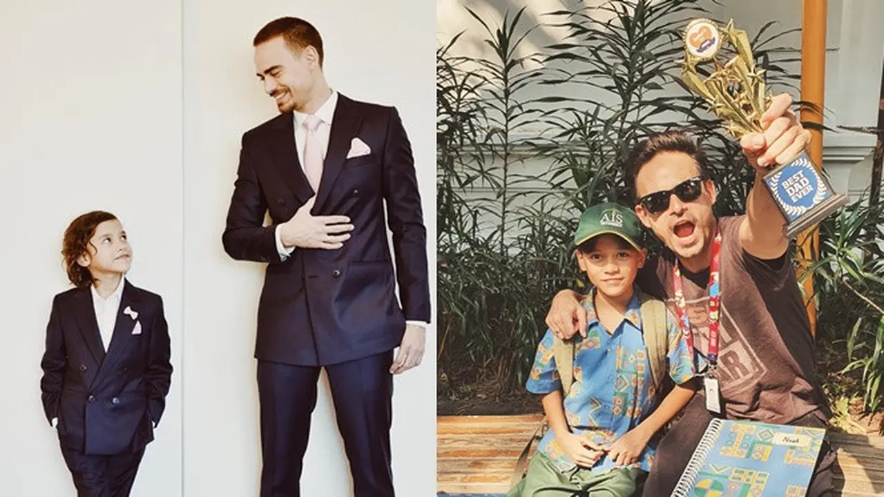 6 Kenangan Manis Ashraf Sinclair dengan Noah, Penuh Kasih Sayang