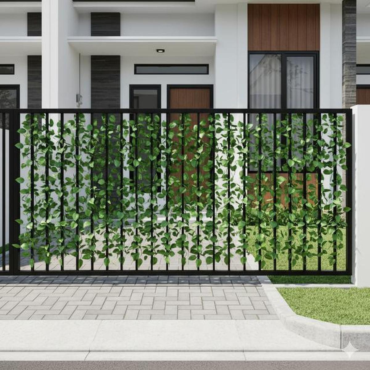 7 Model Pagar Besi Modern Kombinasi Tanaman Rambat, Tampil Alami dan Estetik untuk Hunian 2025