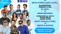 Turnamen Olahraga Selebriti Indonesia season 2 digelar Sabtu-Minggu, 13-14 Januari 2024 siang di SCTV