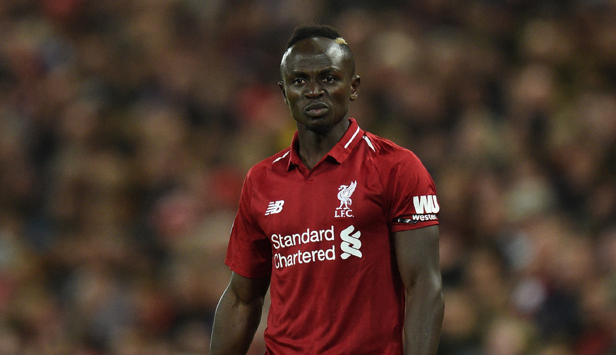 Selama berseragam Liverpool, Sadio Mane tercatat telah menorehkan 77 gol di 161 penampilan. Pemain berusia 28 tahun ini juga memiliki peran penting dalam keberhasilan Liverpool di Liga Champions musim lalu. (AFP/Oli Scarff)