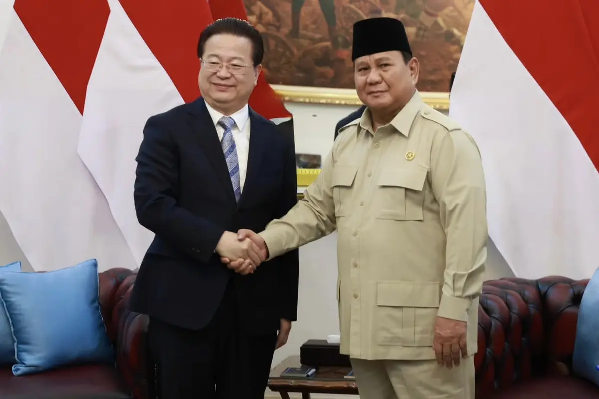 Prabowo Bertemu Menteri Keamanan Negara dari China di Istana Negara