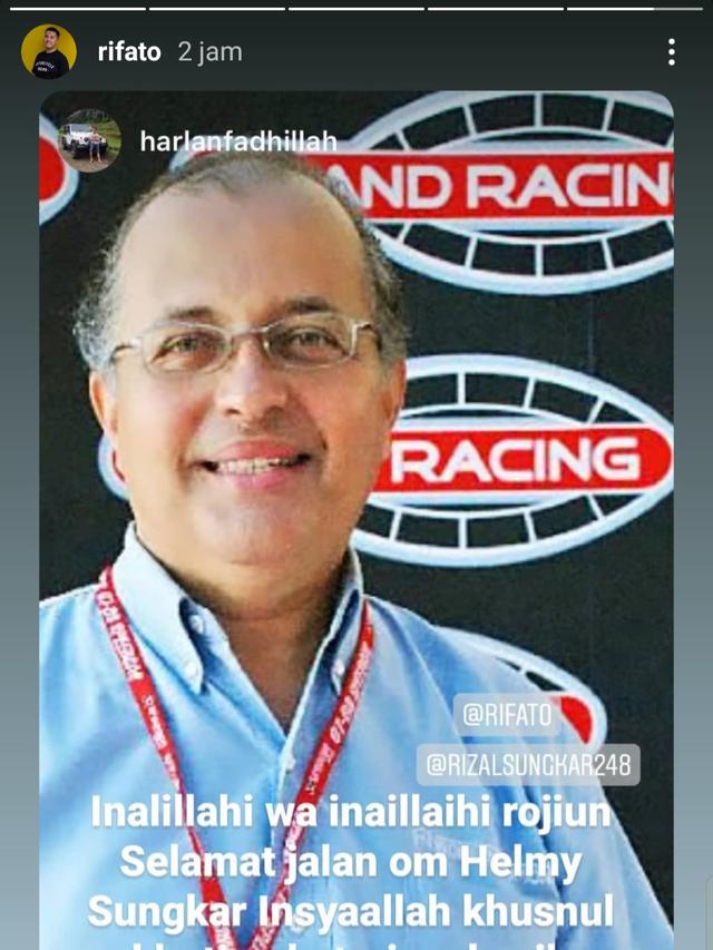 Unggahan Rifat Sungkar. (Foto: Instagram @rifato)