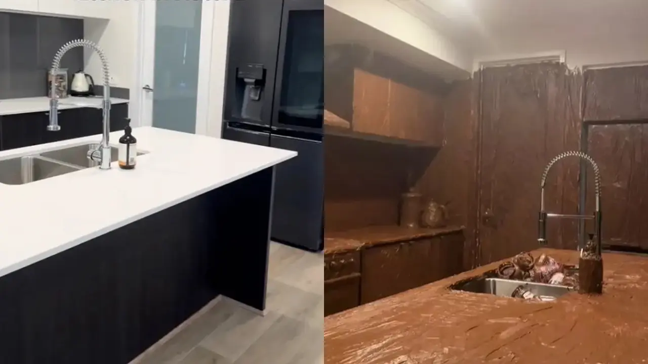 Aksi Bocah Lumuri Dapur Pakai Cokelat