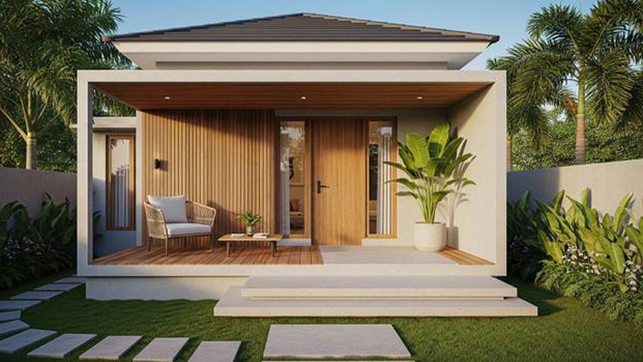 7 Model Rumah Mungil dengan Teras Depan Cantik 2025, Buat Hunian Makin Estetik