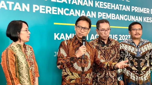 Menteri Kesehatan Budi Gunadi Sadikin mengatakan bahwa pihaknya tengah fokus untuk mempersiapkan alat deteksi udara di puskesmas. Jakarta (31/8/2023). Foto: Liputan6.com/Ade Nasihudin.