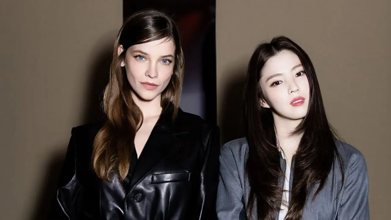 Han So Hee dan Barbara Palvin saat Hadir di Fila Milan Fashion Week 2026. [@fila_korea]
