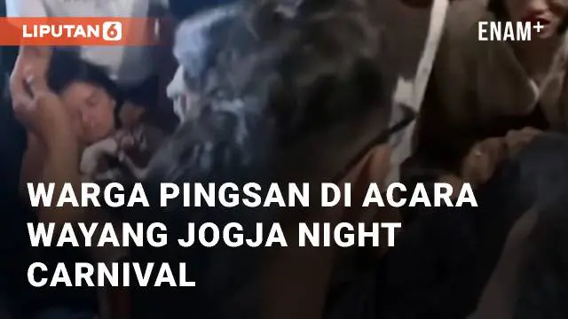 VIDEO: Detik-detik Warga Pingsan di Acara Wayang Jogja Night Carnival Yogyakarta