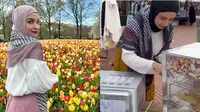 6 Potret Shireen Sungkar Bantu Ibunda Jualan Pisang Goreng di Belanda (Sumber: Instagram/shireensungkar)