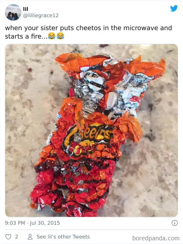 momen kocak saat panaskan makanan