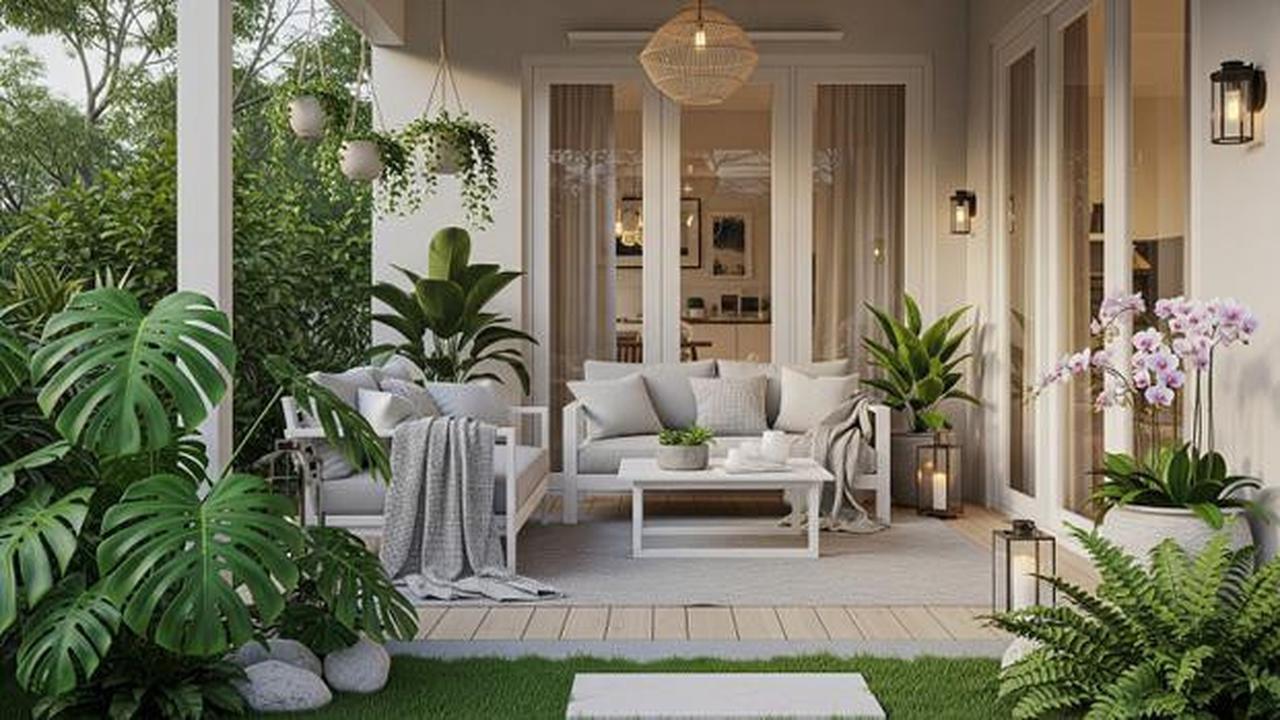 7 Ide Teras Belakang dengan Taman Mini ala Rumah Skandinavia, Nyaman dan Estetik