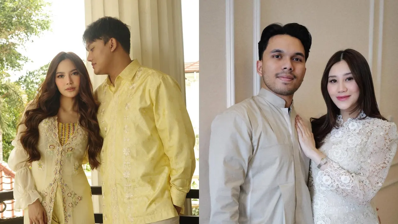 Adu Gaya Serasi Pasutri Seleb Rayakan Lebaran Bareng Pertama Kali, Mahalini Raharja-Rizky Febian hingga Aaliyah Massaid-Thariq Halilintar