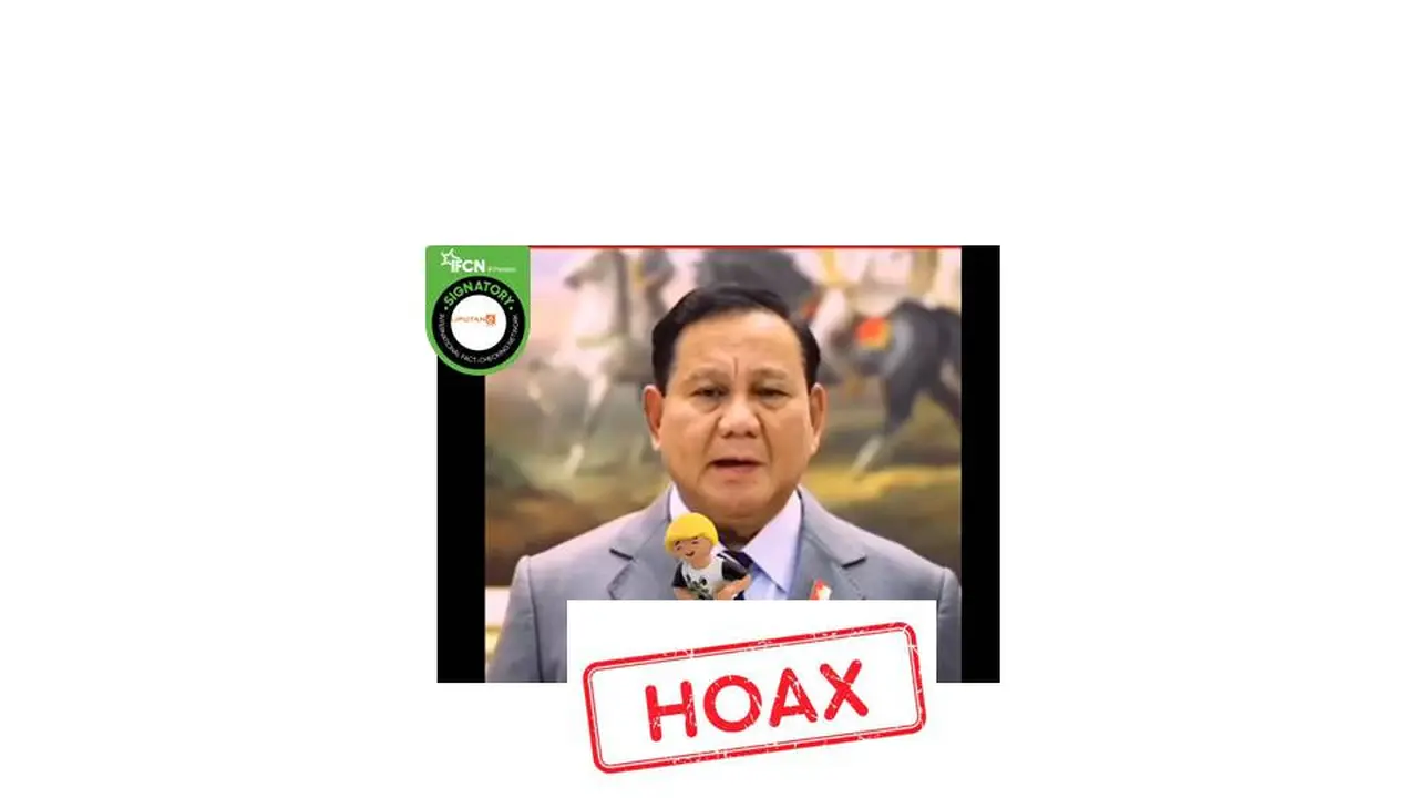 Cek Fakta Prabowo promosikan jam tangan
