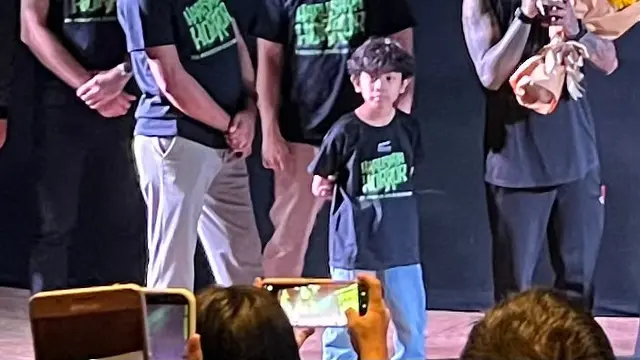 Malka Rafasya dalam Press Conference Harusnya Horror di kawasan Jakarta, Senin (20/7/20206). (Liputan6.com/Afradhiya N. R)