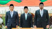 Menteri Kehutanan (Menhut), Raja Juli Antoni (tengah) dan Wakil Menteri Kehutanan, Rohmat Marzuki (kiri) (Istimewa)