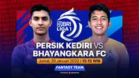 Jadwal acara BRI Liga 1 2021/2022 : Bhayangkara FC Vs Persik Kediri