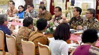 Pertemuan Jokowi dan sejumlah pakar hukum di Istana Kepresidenan, Jakarta, Kamis (22/9/2016).