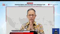 Ketua Dewan Komisioner Otoritas Jasa Keuangan (OJK) Mahendra Siregar dalam konferensi pers RDKB Agustus 2025, Kamis (4/9/2025). (Foto: tangkapan layar/Tira Santia)