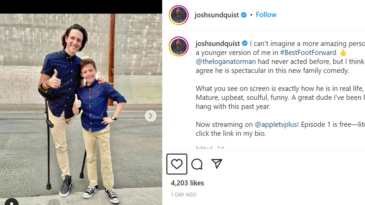 Joshua Sundquist. Foto: instagram @joshsundquist