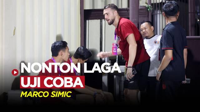 Berita Video, Marco Simic hadir di laga uji coba Persija Vs RANS pada Rabu (21/6/2023)
