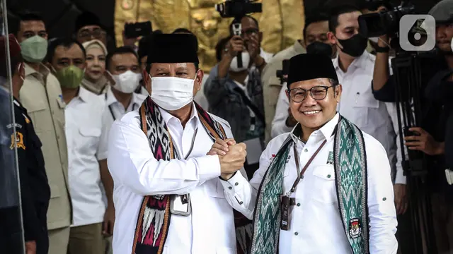 Prabowo dan Cak Imin Kompak Daftar Pemilu 2024 ke KPU