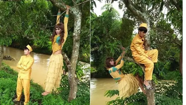 6 Foto Prewedding Berbagai Tema Ini Unik dan Kocak, Anti-mainstream