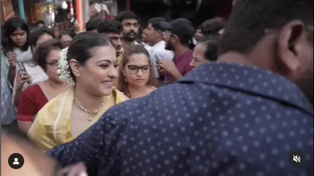 6 Potret Kajol Rayakan Festival Ganesh Chaturthi, Tampil Elegan dengan Kain Sari