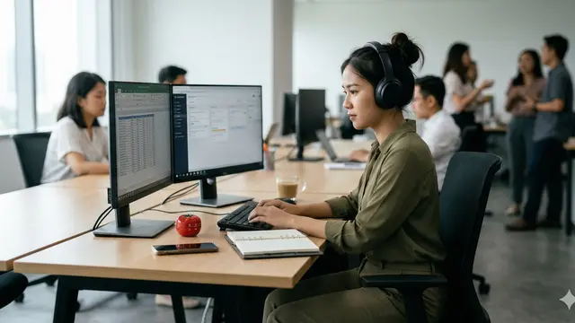 Checklist Produktivitas Minggu Pertama Masuk Kerja Setelah Libur Lebaran (Foto: Gemini AI)