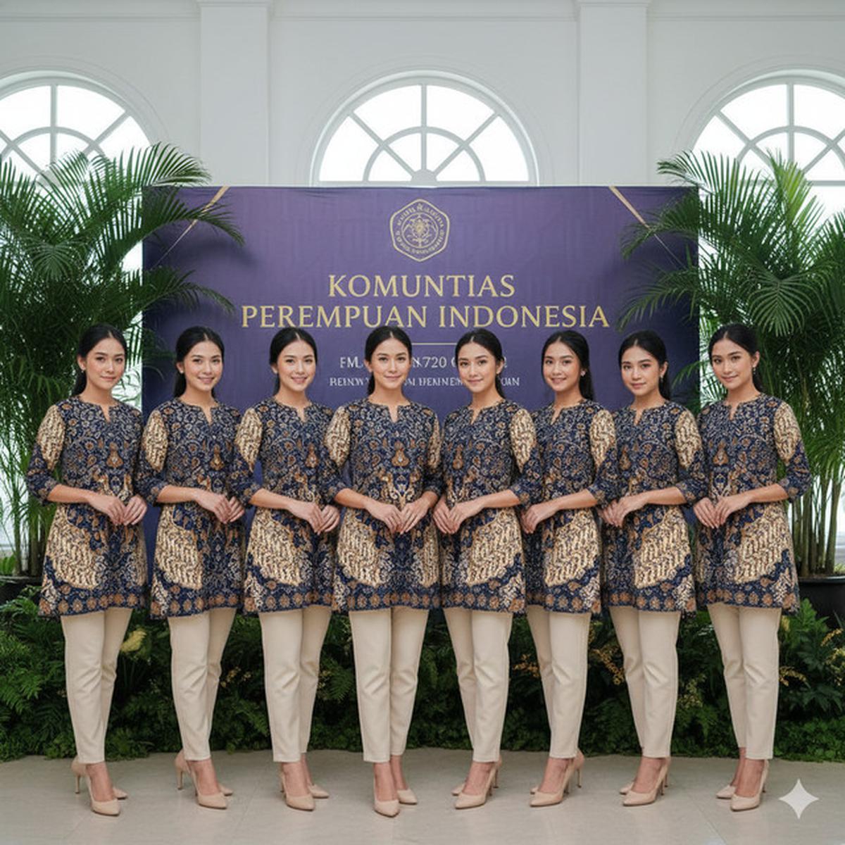 7 Model Tunik Batik Seragam untuk Acara Komunitas Perempuan, Tampilan Serasi dan Anggun