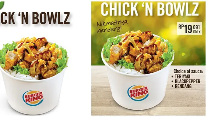Chick’N Bowlz dari Burger King