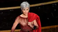 Jane Fonda menghadiri Oscar 2020 di Los Angeles, Amerika Serikat, 9 Februari 2020, waktu sempat. (KEVIN WINTER / GETTY IMAGES NORTH AMERICA / AFP)