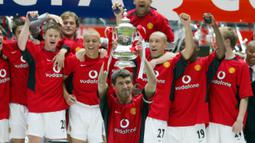 Roy Keane adalah seorang legenda hidup dan salah satu pemain tengah terbaik yang pernah dimiliki Manchester United. (AFP/Nick Potts)