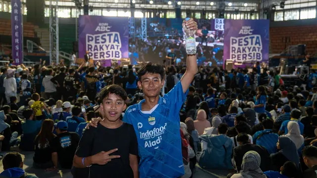 Suporter Persib Bandung.