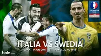 Eropa 2016 Italia Vs Swedia (Bola.com/Adreanus Titus)