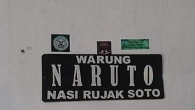 6 Potret Nama Warung Terinspirasi dari Film Ini Kocak Banget