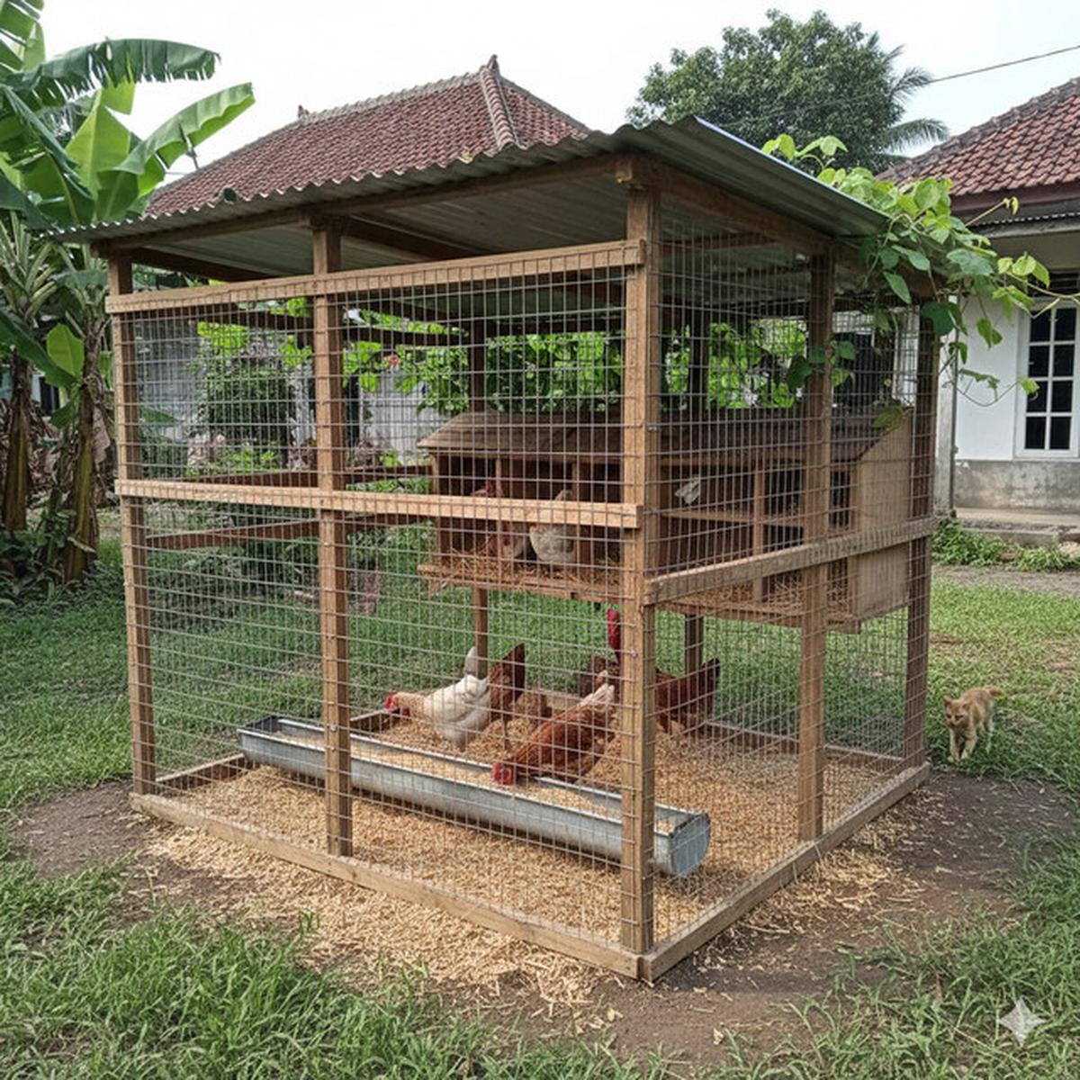 7 Ide Kandang Ternak Ayam 2x2 di Halaman Belakang untuk Ketahanan Pangan Keluarga