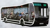 Sebuah pusat kebugaran mencoba gagasan baru untuk melakukan latihan kebugaran dalam bus yang berkeliling kota.