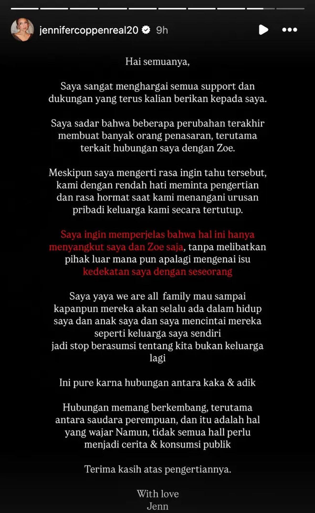 Geger Jennifer Coppen dan Adik Dali Wassink Saling Unfollow di Medsos, Gara-Gara Justin Hubner?