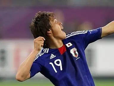 Gol Tadanari Lee di masa extra time mengantar Jepang mengalahkan Australia 1-0 dalam partai final Piala Asia di Doha, Qatar, 29 Januari 2011. AFP PHOTO/KARIM JAAFAR
