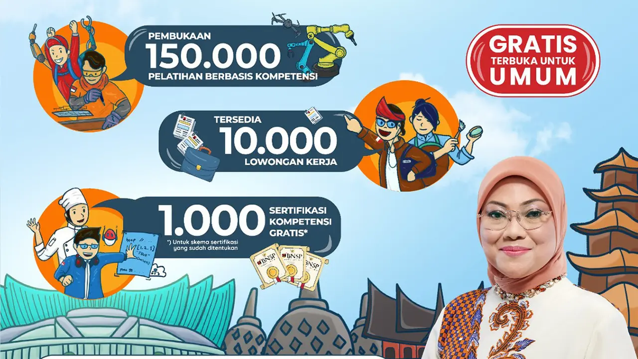 Menaker Ida Fauziyah Berikan Kuliah Perdana Polteknaker Tahun Akademik 2023/2024