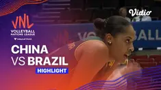 Berita Video, Highlights VNL Women 2023 antara China Vs Brasil pada Rabu (31/5/2023)
