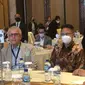 Menteri Kesehatan Budi Gunadi Sadikin (tengah) dalam acara Simposium Asosiasi Dokter Medis Sedunia (World Medical Association) tahun 2022 di Jakarta, Minggu (3/7/2022). Foto: Ade Nasihudin/Liputan6.com.