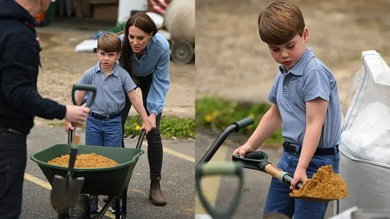 Pangeran Louis Ikut Kegiatan Kerajaan bersama Kate Middleton